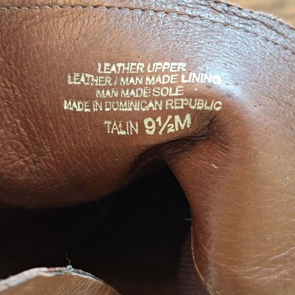 NURTURE Talin Brown Premium Leather Heeled Zip Ankle Boot 9.5M Buckle Bootie - Picture 10 of 16